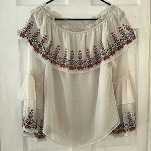 NWT White House Black Market off the shoulder top size small
